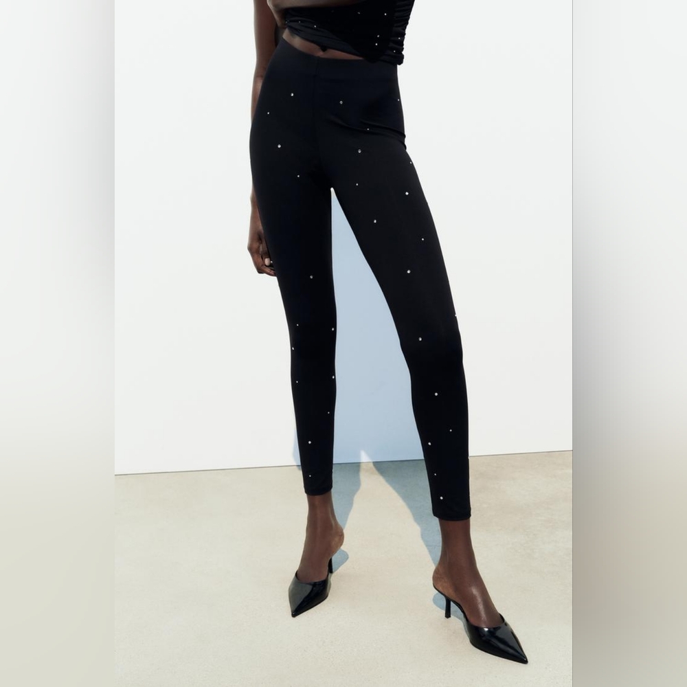 Zara Limited Edition Sparkly Leggings NWT